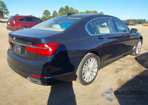 2017 BMW 740I xDrive z USA, uszkodzony, nr VIN WBA7E4C54HGU99724